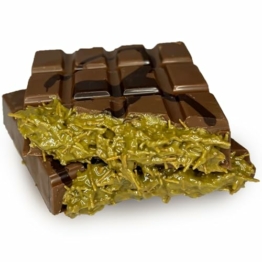 Dubai Schokolade 220g (XL) mit Pistazie & Kunafeh - Nach Original Rezeptur Handgemacht! Virale TikTok Hype Schokolade - EXTREM Schneller Versand (220g, Milchschokolade) - 1
