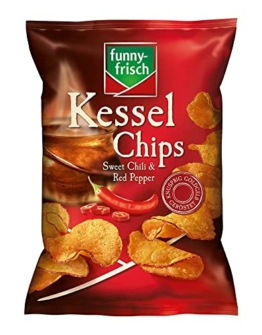 funny-frisch Kessel Chips Sweet Chili und Red Pepper,10er Pack (10 x 120 g) - 1