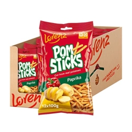Lorenz Snack World Pomsticks Paprika, 12er Pack (12 x 100 g) - 1