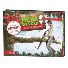ROTH Männer Adventskalender 2022 "Heimwerker - 24x Lob und Anerkennung" gefüllt mit süßen und würzigen Snacks, Knabberzeug Kalender für den Advent - 1